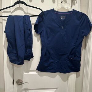 Navy Blue Scrub Set